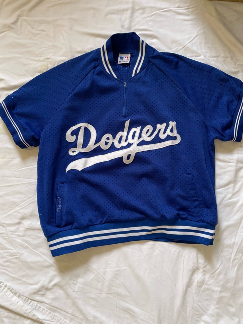 Majestic Los Angeles Dodgers Royal Blue Mesh Pullover with White Accents